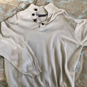 Weather proof 4 button sweater